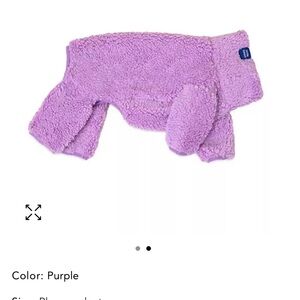 Little beast purple disco fleece dog jacket M